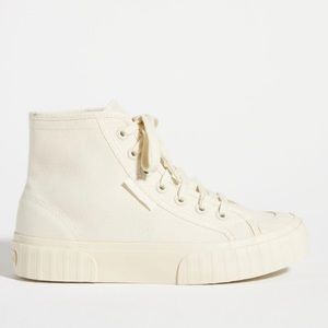 Superga 2696 Cotu High Top Sneakers- beige white
